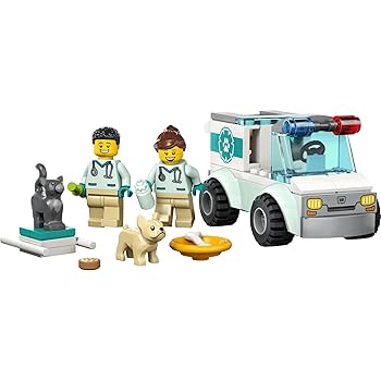 ゆっち レゴ(LEGO) シティ どうぶつ救急車 60382 おもちゃ ブロック